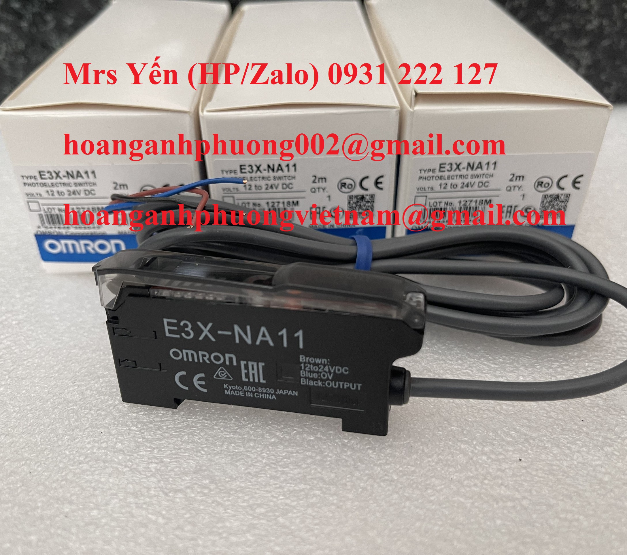 E3X-NA11 Cảm biến quang Omron nhập khẩu mới 100%