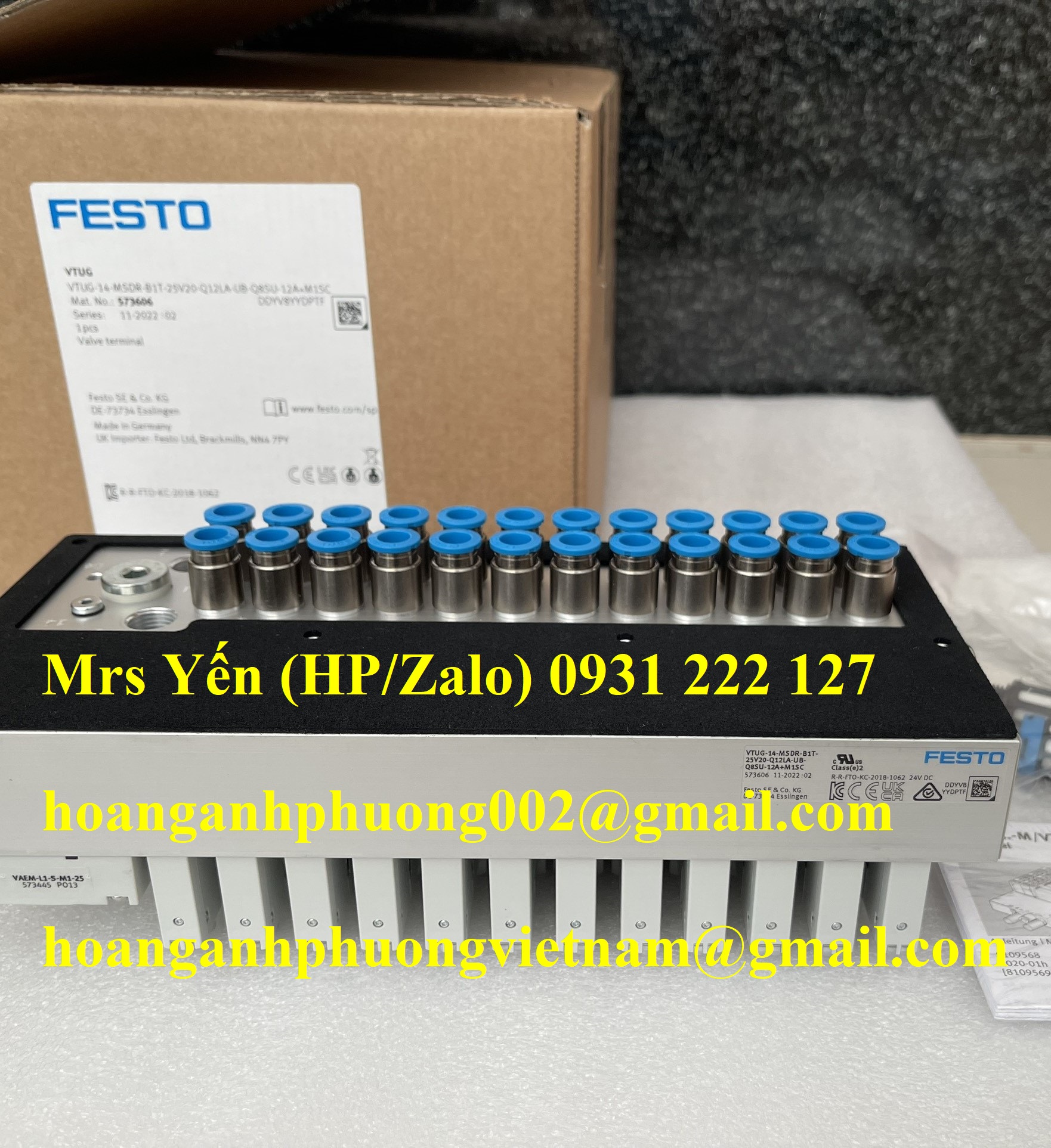 VUTG-14-MSDR-B1T-25V20-Q12LA-UB-Q8SU-12A+M1SC  Bộ van điện từ Festo