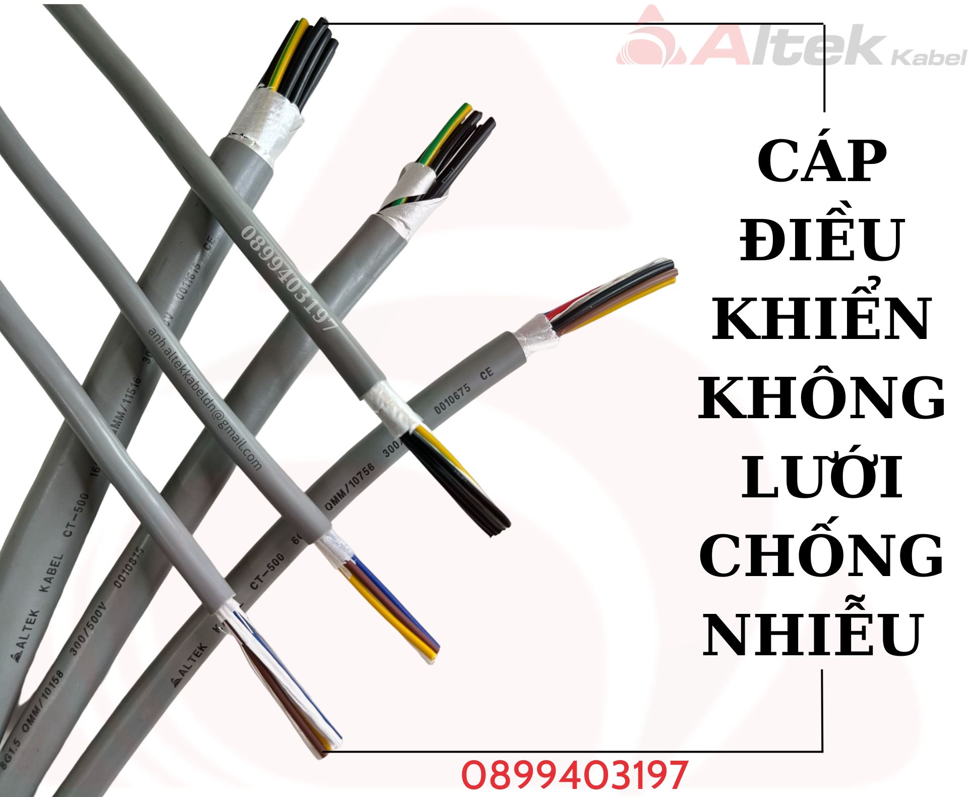 Cáp điều khiển nhập khẩu từ 2 đến 30 lõi giá rẻ