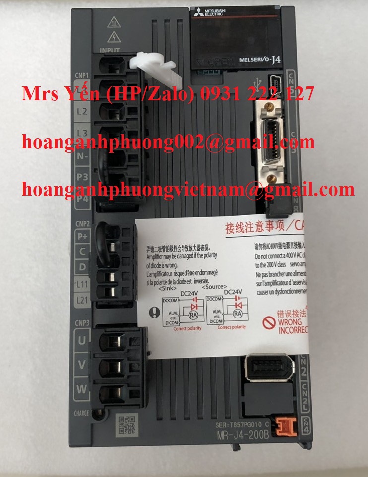 MR-J4-200B  MITSUBISHI NHẬP KHẨU CHÍNH HÃNG MỚI 100%