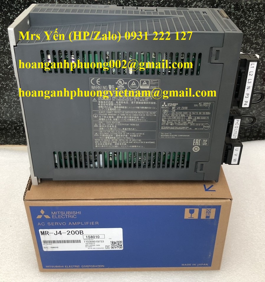 MR-J4-200B  MITSUBISHI NHẬP KHẨU CHÍNH HÃNG MỚI 100%