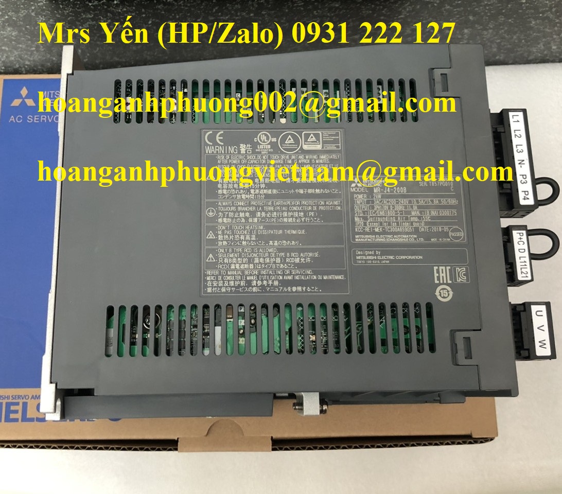 MR-J4-200B  MITSUBISHI NHẬP KHẨU CHÍNH HÃNG MỚI 100%