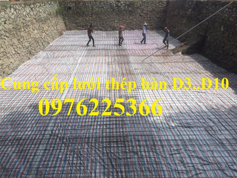 Lưới thép hàn D6a - Lưới thép hàn chập đổ bê tông