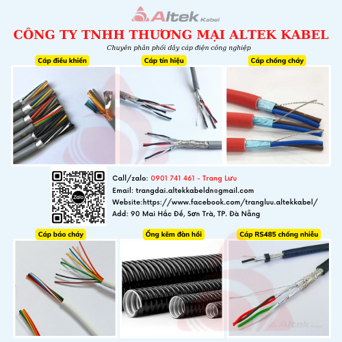 Cáp chống cháy chống nhiễu Altek Kabel tiết diện 1.0 1.5 2.5mm2