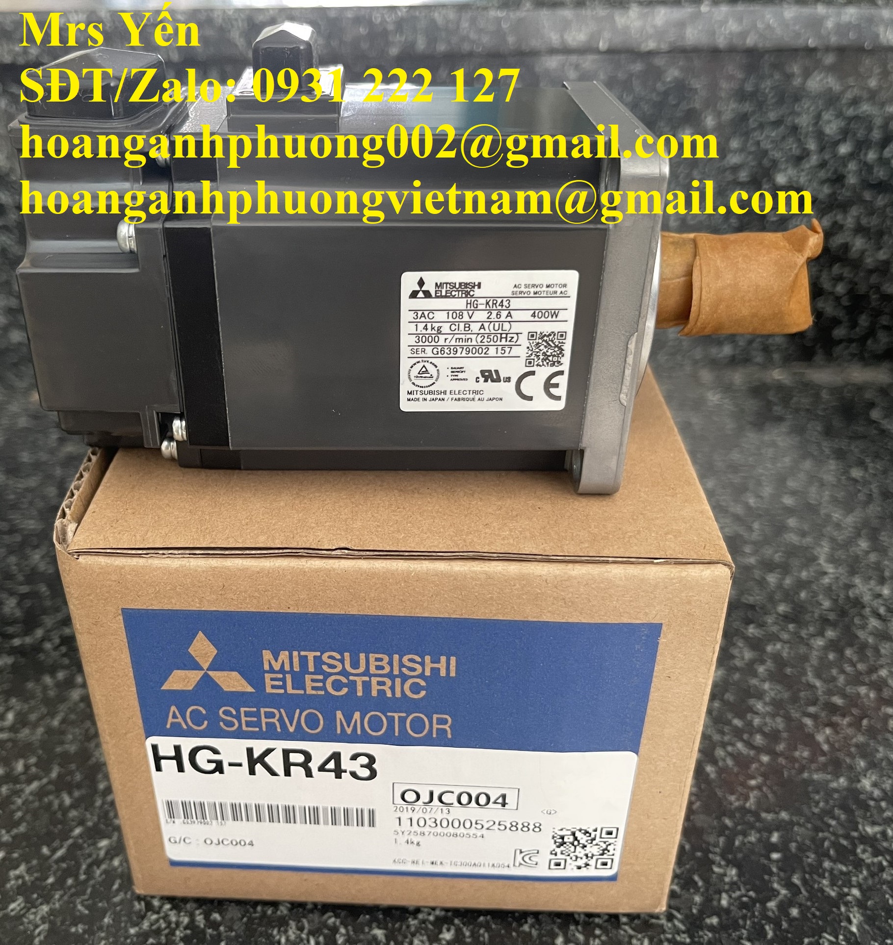 Servo HG-KR43 Mitsubishi  Giao hàng miễn phí toàn quốc