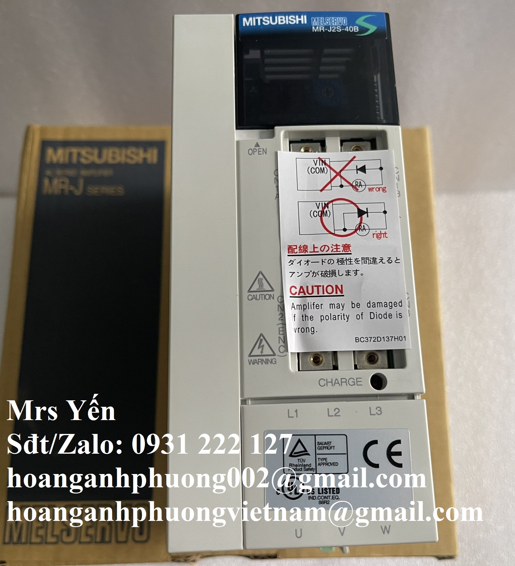 MR-J2S-40B BỘ ĐIỀU KHIỂN SERVO MITSUBISHI MỚI 100%
