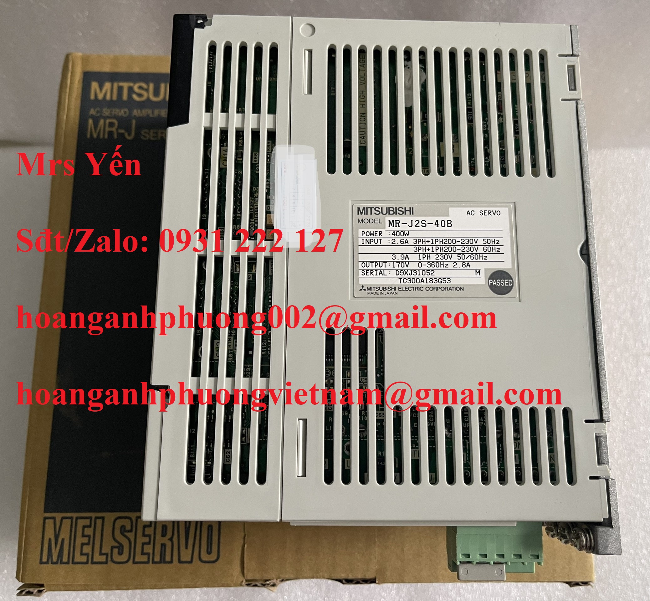 MR-J2S-40B BỘ ĐIỀU KHIỂN SERVO MITSUBISHI MỚI 100%