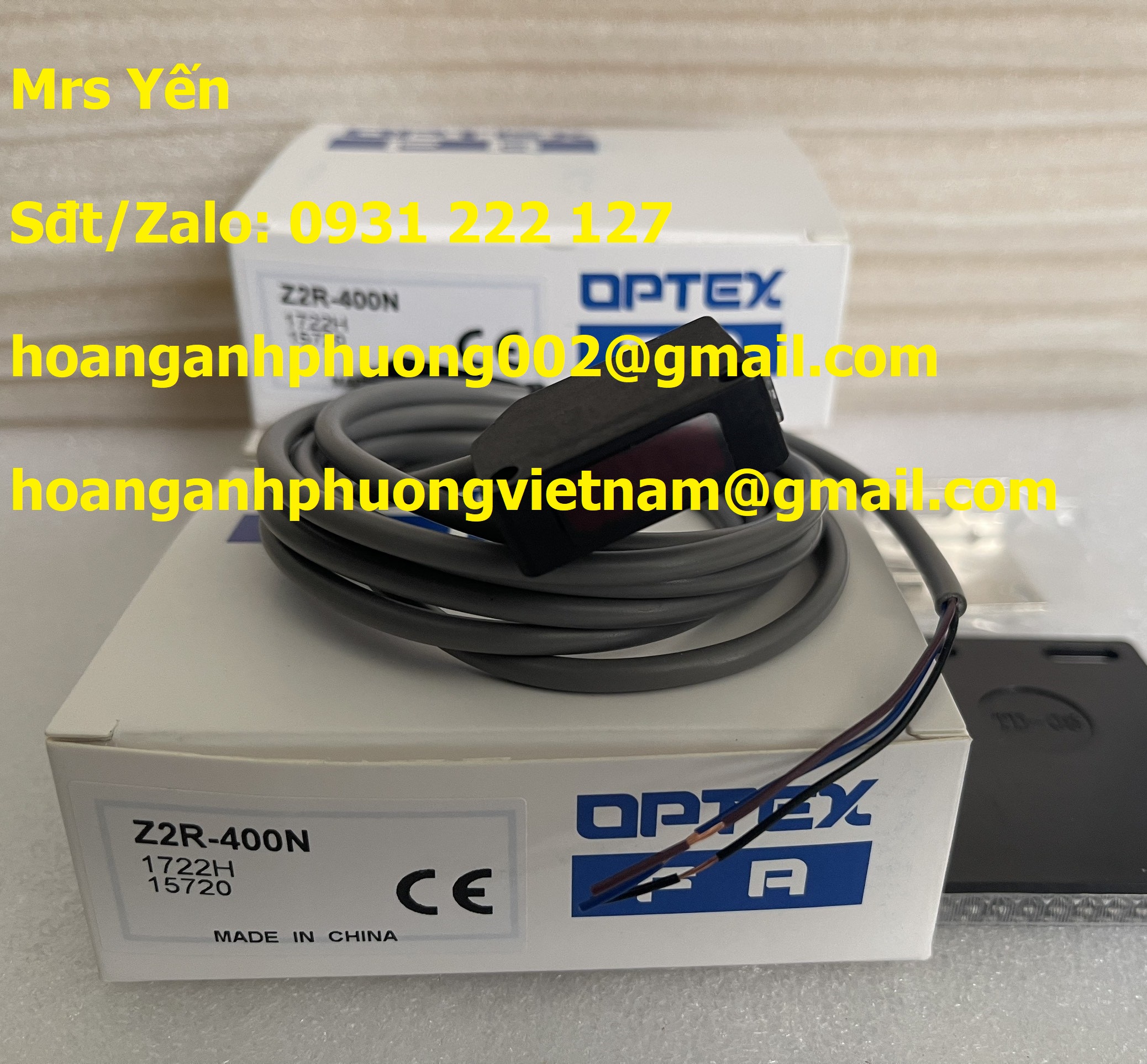 Cảm biến Z2R-400N  Hàng Optex chính hãng giá tốt mới 100%