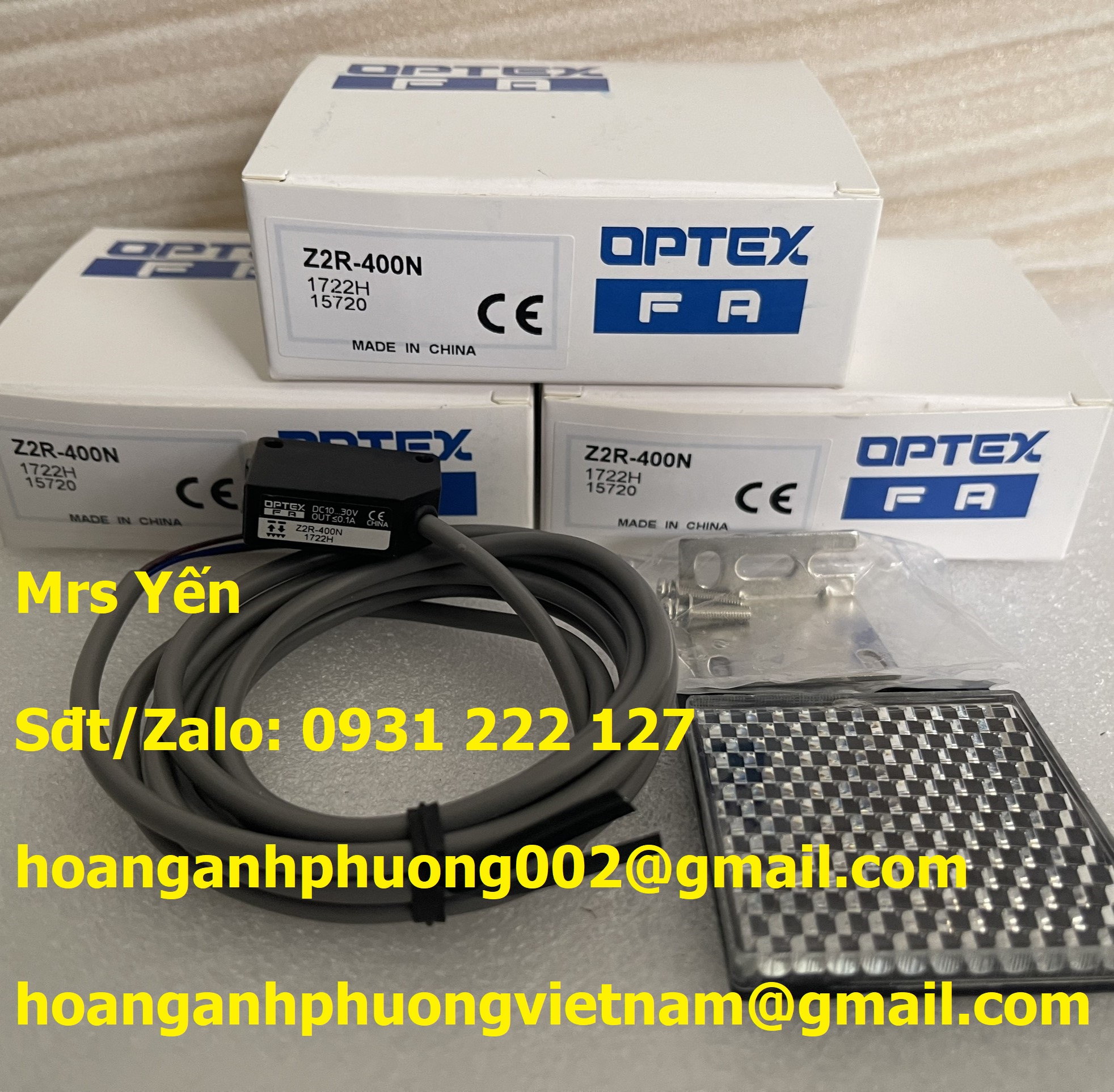 Cảm biến Z2R-400N  Hàng Optex chính hãng giá tốt mới 100%
