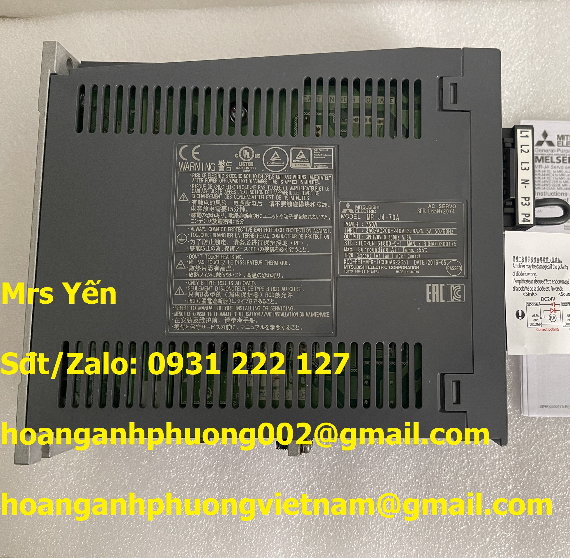 Báo giá tốt MR-J4-70A  Bộ điều khiển Mitsubishi mới 100%
