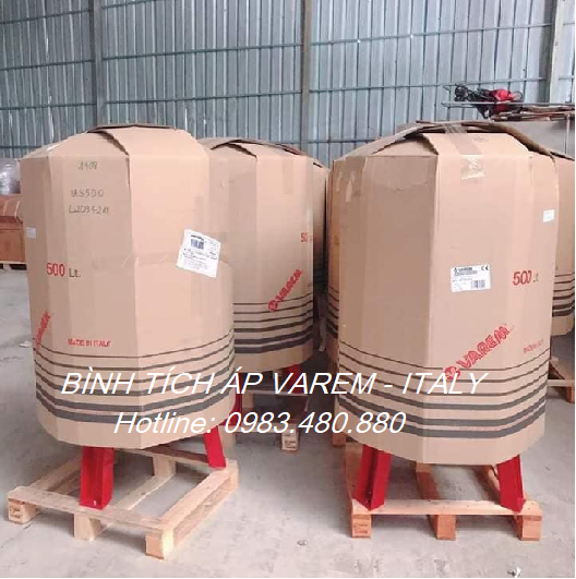 Địa chỉ bán bình tích áp Varem 500L, 16 bar giá tốt nhất 