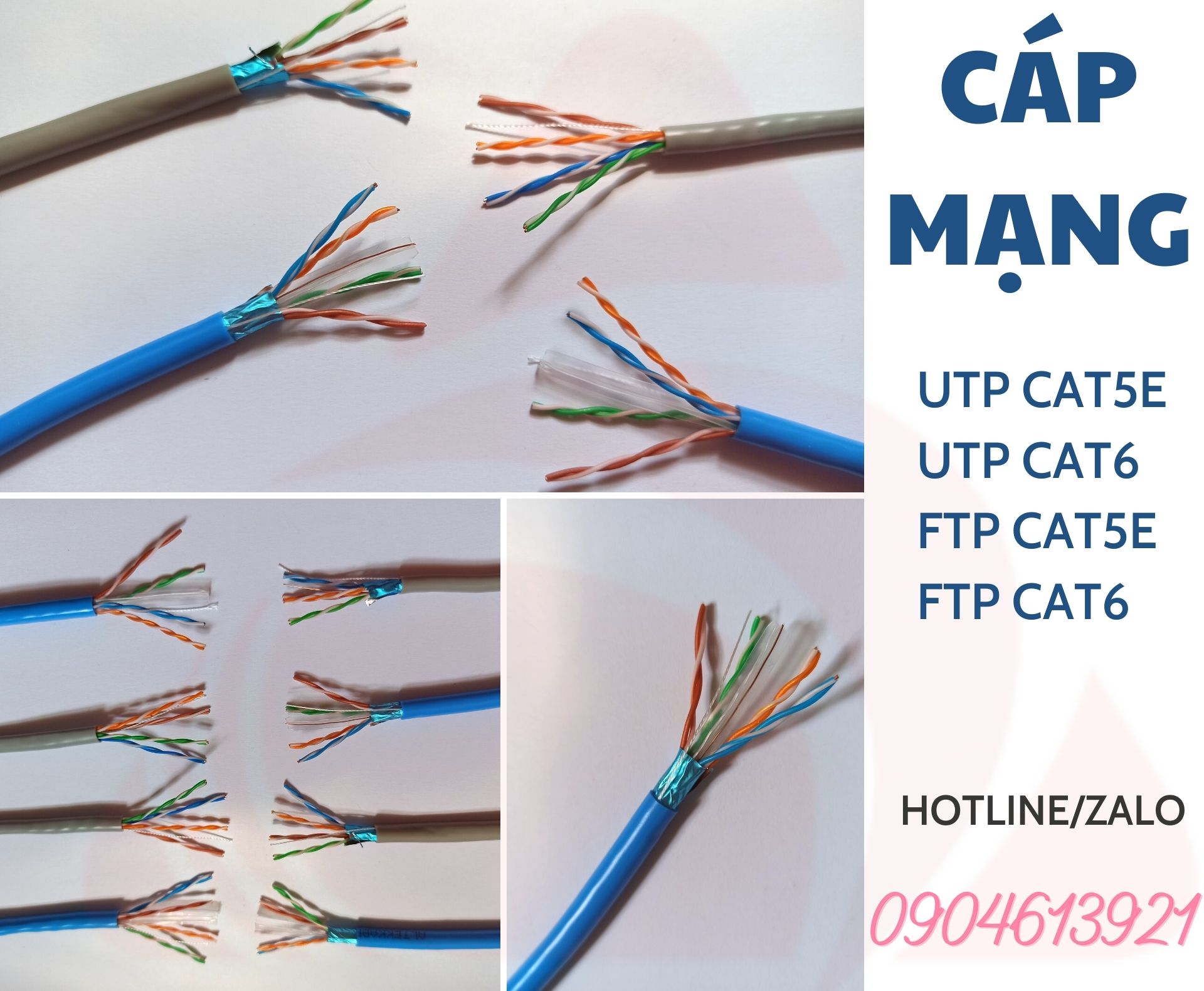 Dây cáp mạng cat5 cat6, dây cáp mạng chống nhiễu ngoài trời