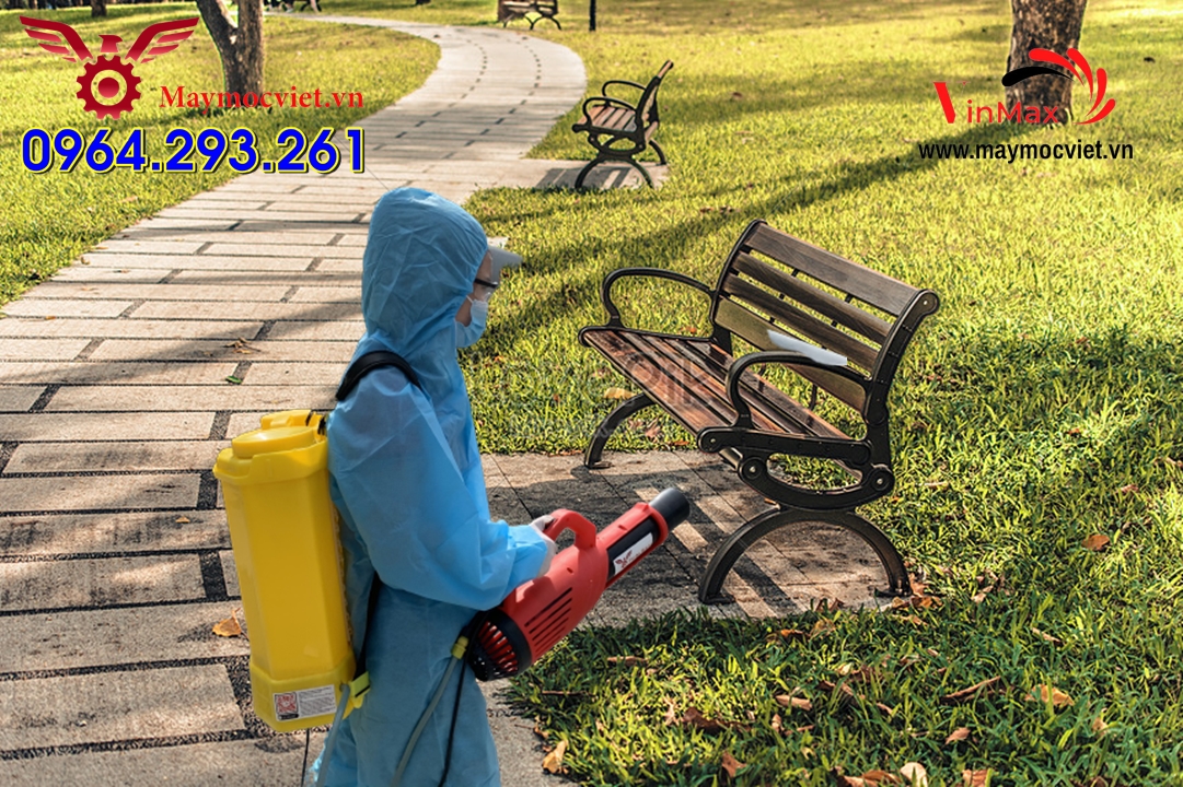 [Giảm kịch sàn] Bộ máy phun khử khuẩn Turbo BA6 gắn bình COV20