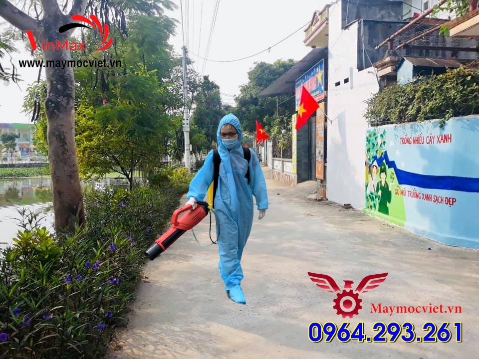 [Giảm kịch sàn] Bộ máy phun khử khuẩn Turbo BA6 gắn bình COV20