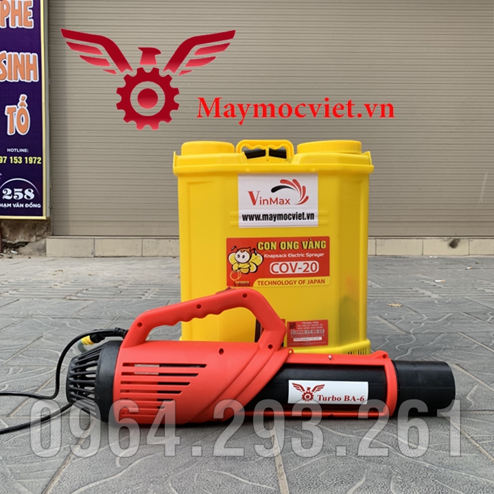 Máy phun diệt trừ nhện đỏ gây hại trên cây sâu riêng Turbo BA6
