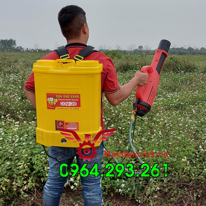 Máy phun thuốc Turbo BA6 trị bệnh lở cổ rễ cho cây trồng