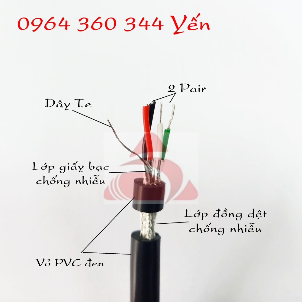 Cáp tín hiệu chống nhiễu RS485 tiêu chuẩn Đức