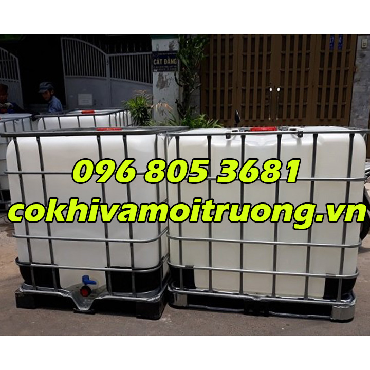 Tank nhựa ibc 1000l - sử dụng chưa thực phẩm, hóa chất....