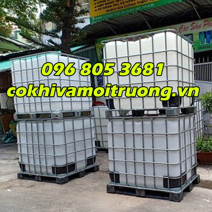 Tank nhựa ibc 1000l - sử dụng chưa thực phẩm, hóa chất....