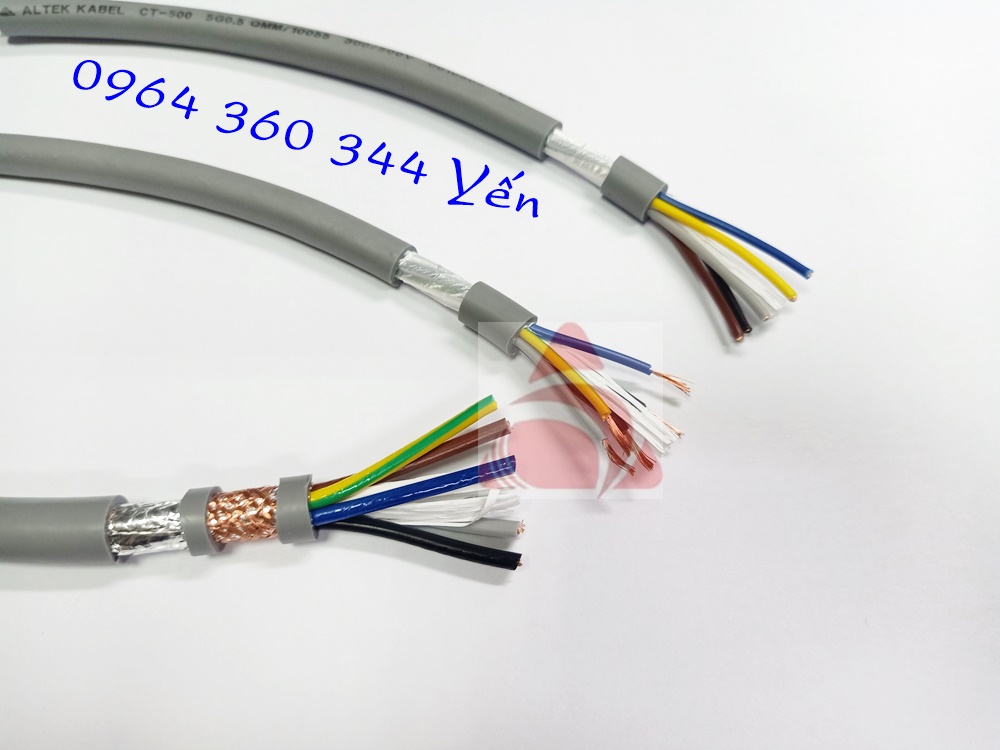 Dây cáp tín hiệu, điều khiển 5 lõi phân màu Altek Kabel