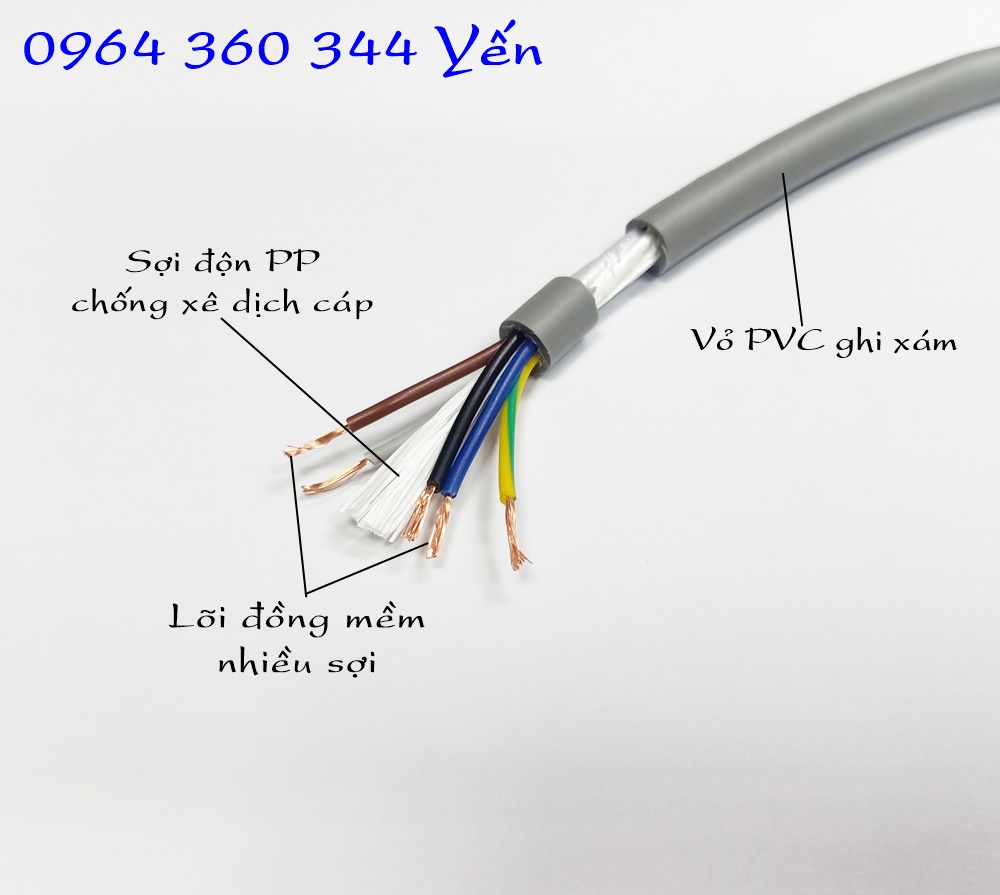 Dây cáp tín hiệu, điều khiển 5 lõi phân màu Altek Kabel