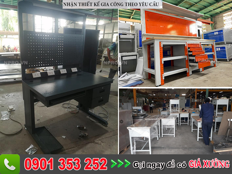Bàn cơ khí thao tác nguội giá xưởng NPRO