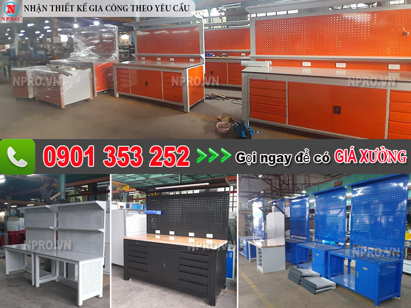 Bàn cơ khí thao tác nguội giá xưởng NPRO