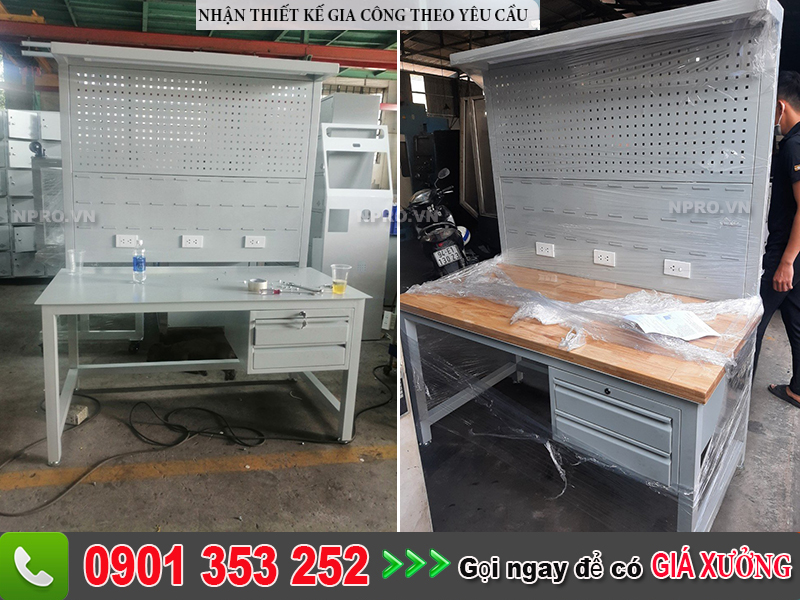 Bàn cơ khí thao tác nguội giá xưởng NPRO