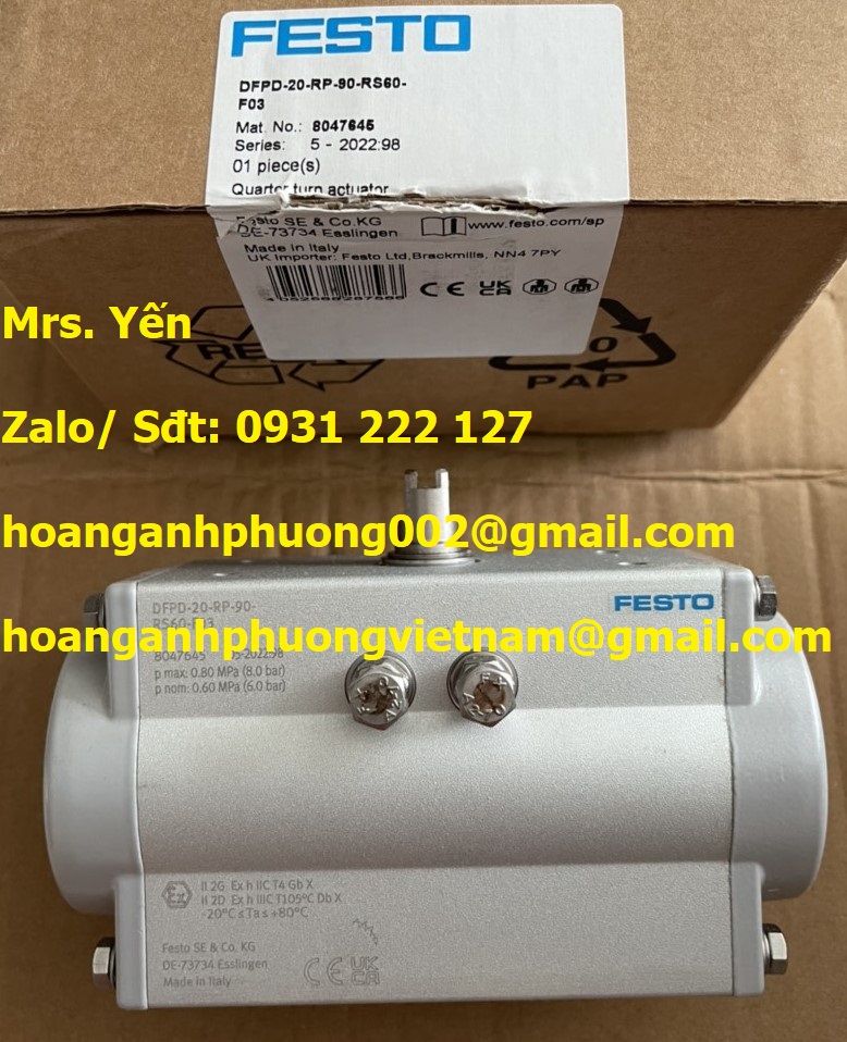 DFPD-RP-90-RS60-F03 FESTO THIẾT BỊ TRUYỀN ĐỘNG QUAY VÒNG