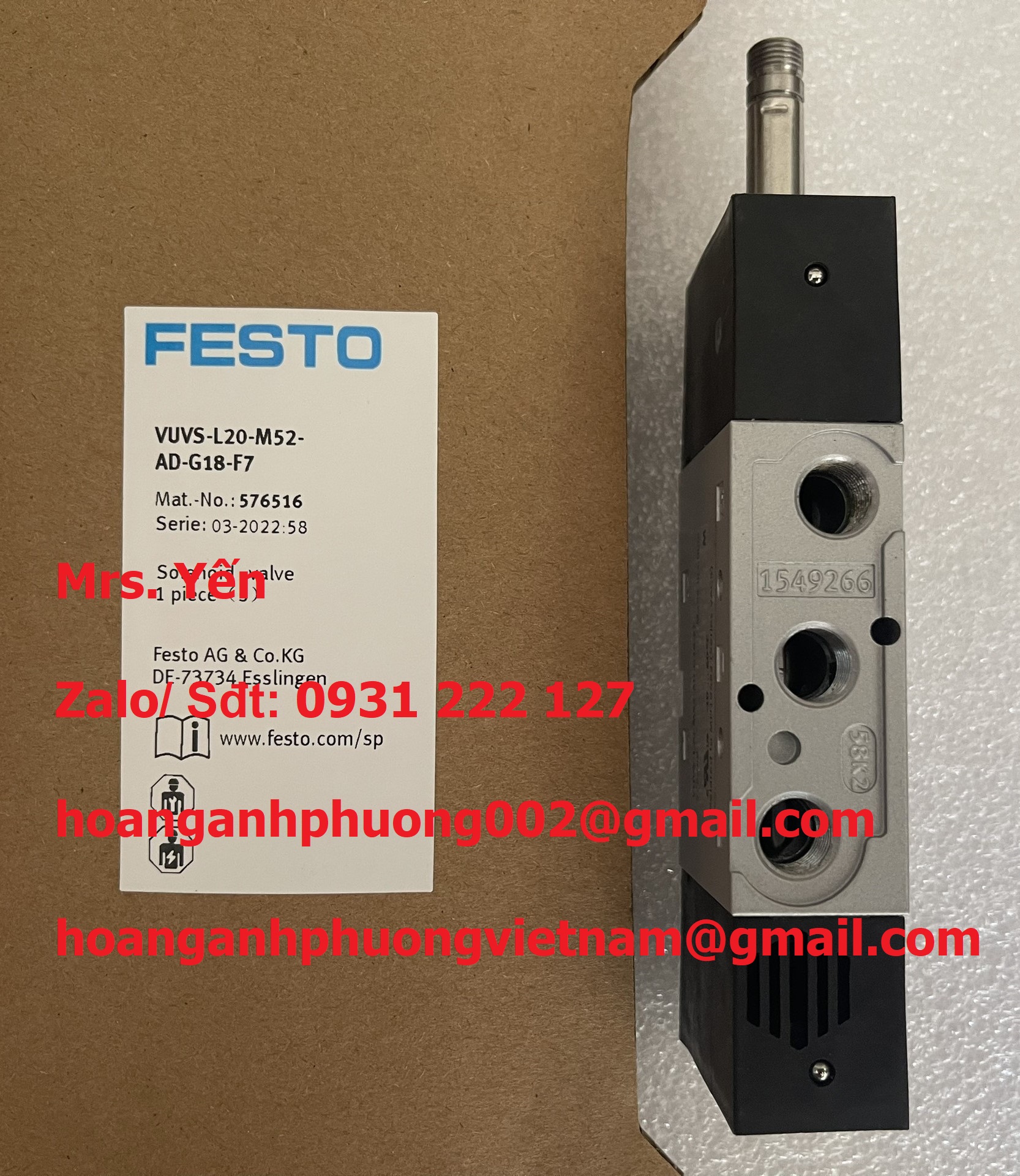 VUVS-L20-AD-G18-F7  FESTO  HOÀNG ANH PHƯƠNG