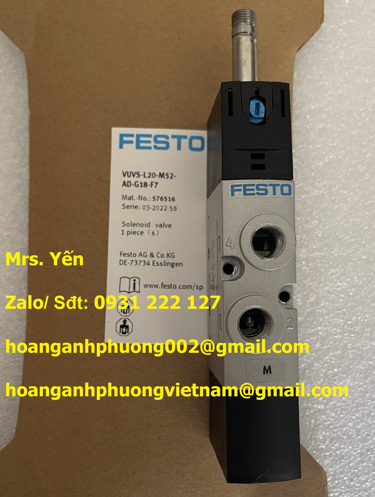 VUVS-L20-AD-G18-F7  FESTO  HOÀNG ANH PHƯƠNG