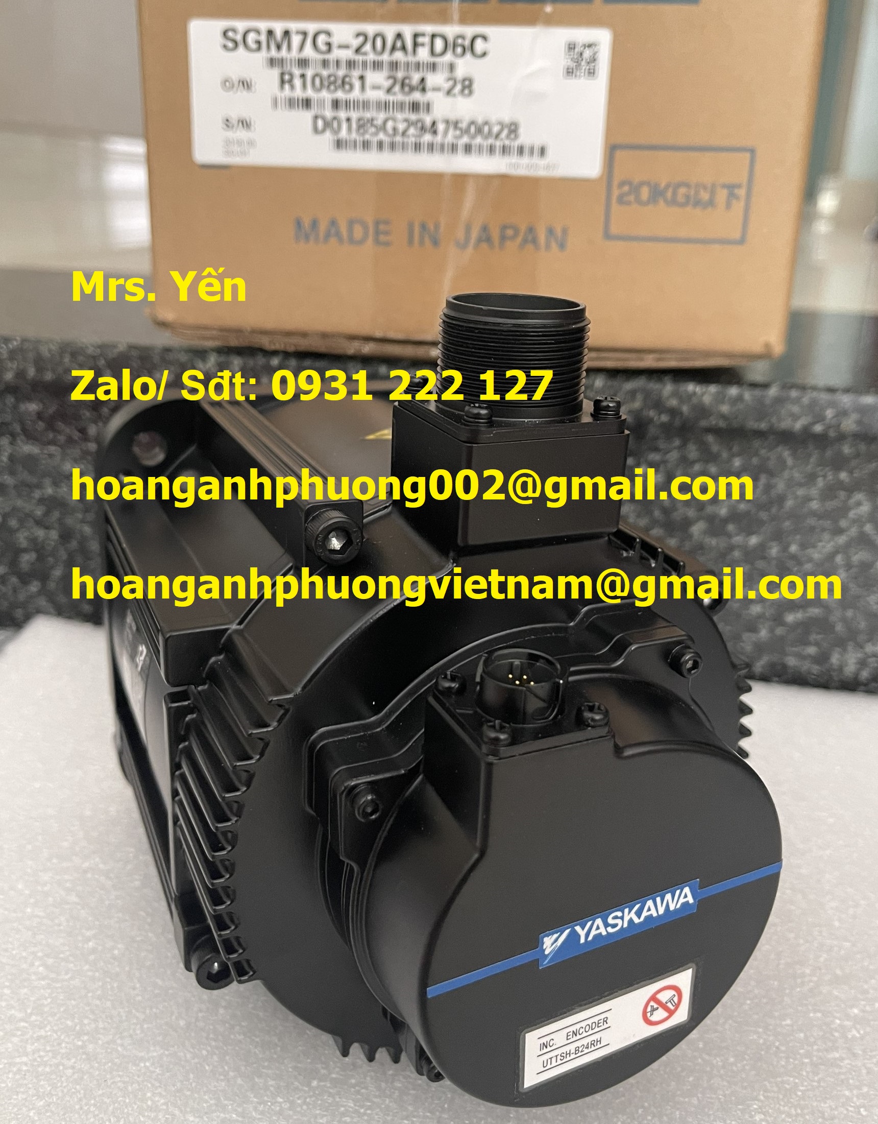 SGM7G-20AFD6C ĐỘNG CƠ YASKAWA NHẬP KHẨU MỚI CHÍNH HÃNG 100%