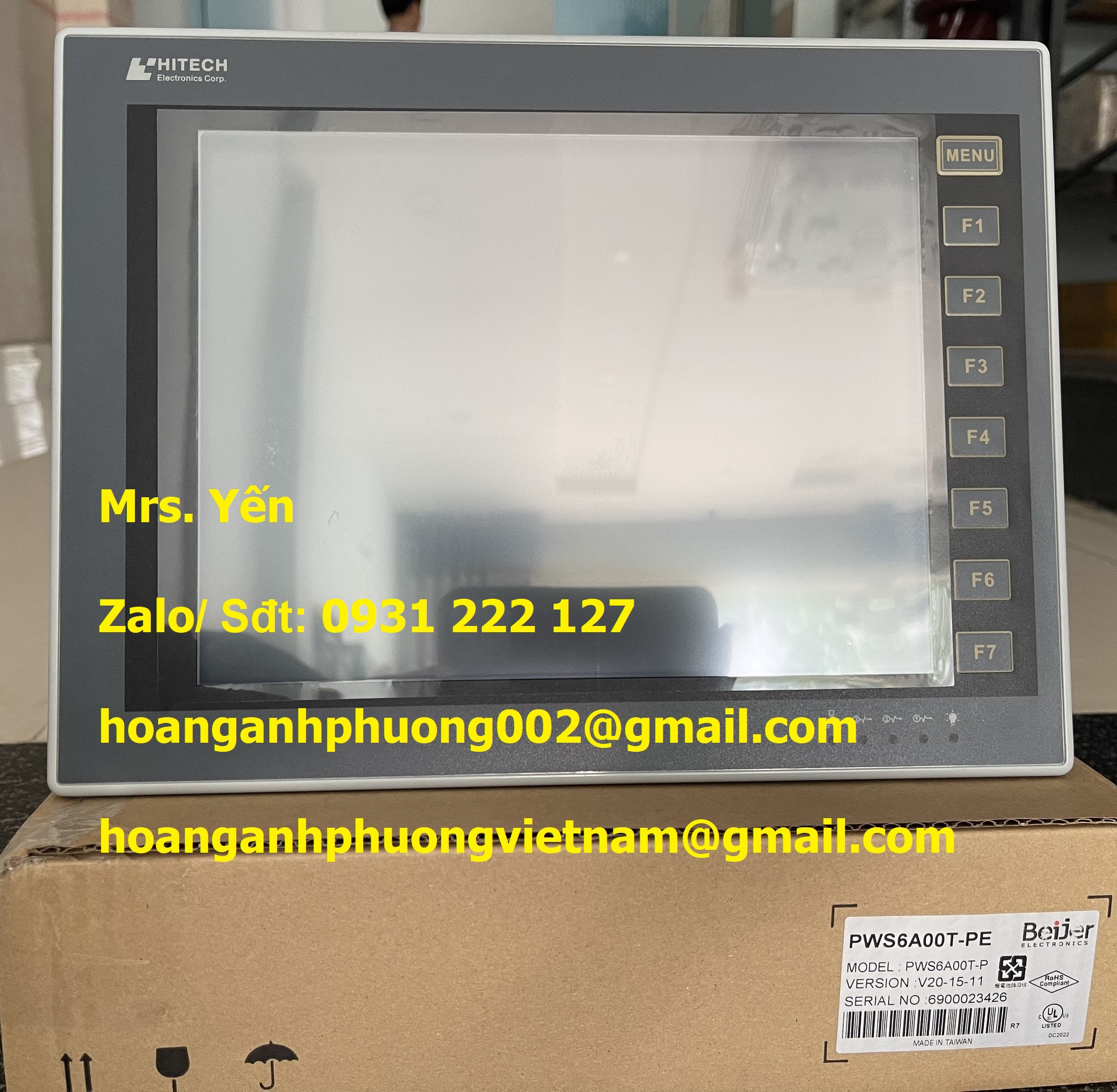 PWS6A00T-P Màn hình cảm ứng Hitech Taiwan  Hoàng Anh Phương