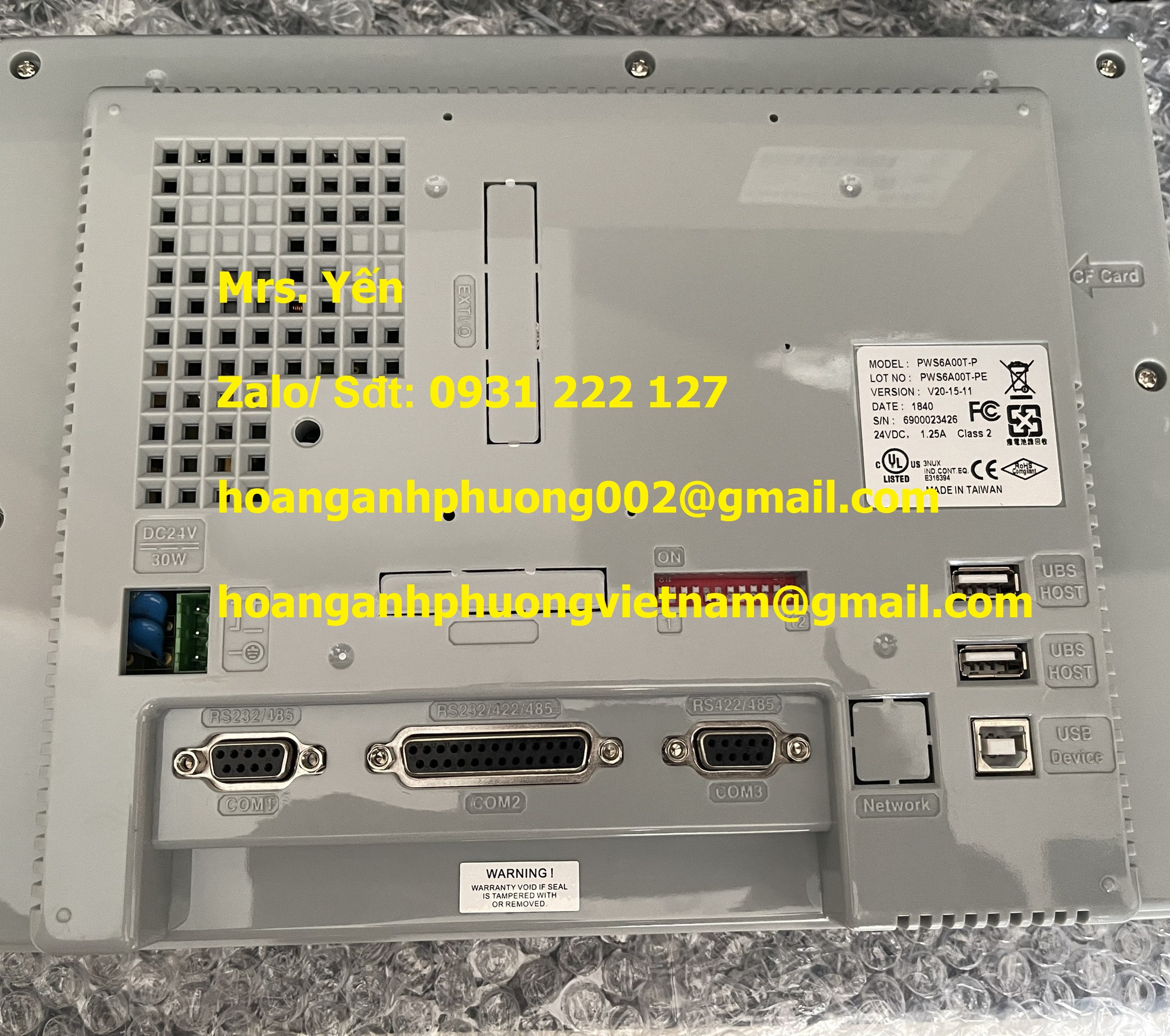 PWS6A00T-P Màn hình cảm ứng Hitech Taiwan  Hoàng Anh Phương