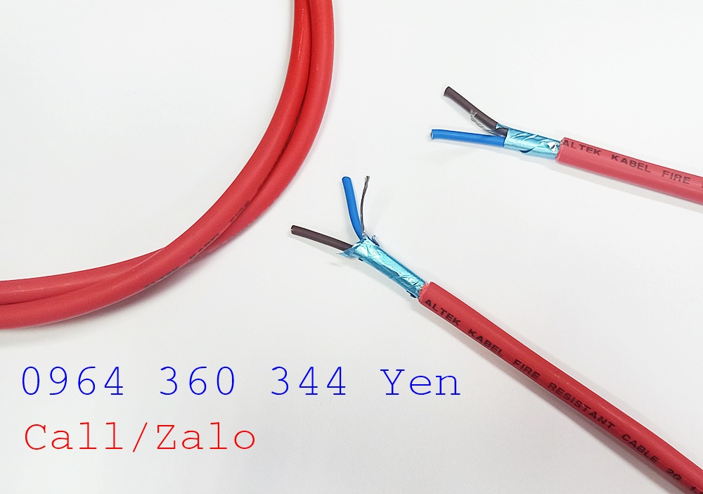 Cáp tín hiệu chống cháy chống nhiễu Altek Kabel 2 lõi vặn xoắn