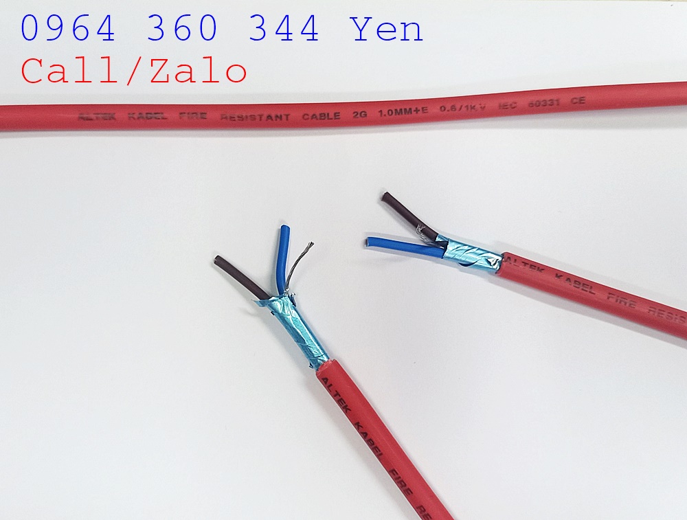 Cáp tín hiệu chống cháy chống nhiễu Altek Kabel 2 lõi vặn xoắn