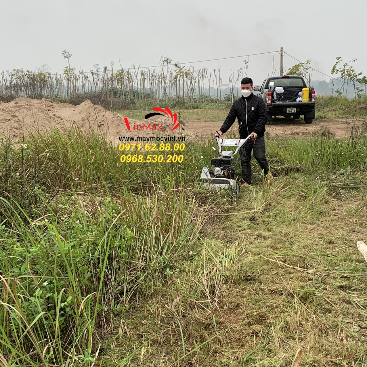 Máy cắt cỏ trục băm Kawasaki VMTB70 miễn phí chuyển hàng toàn quốc