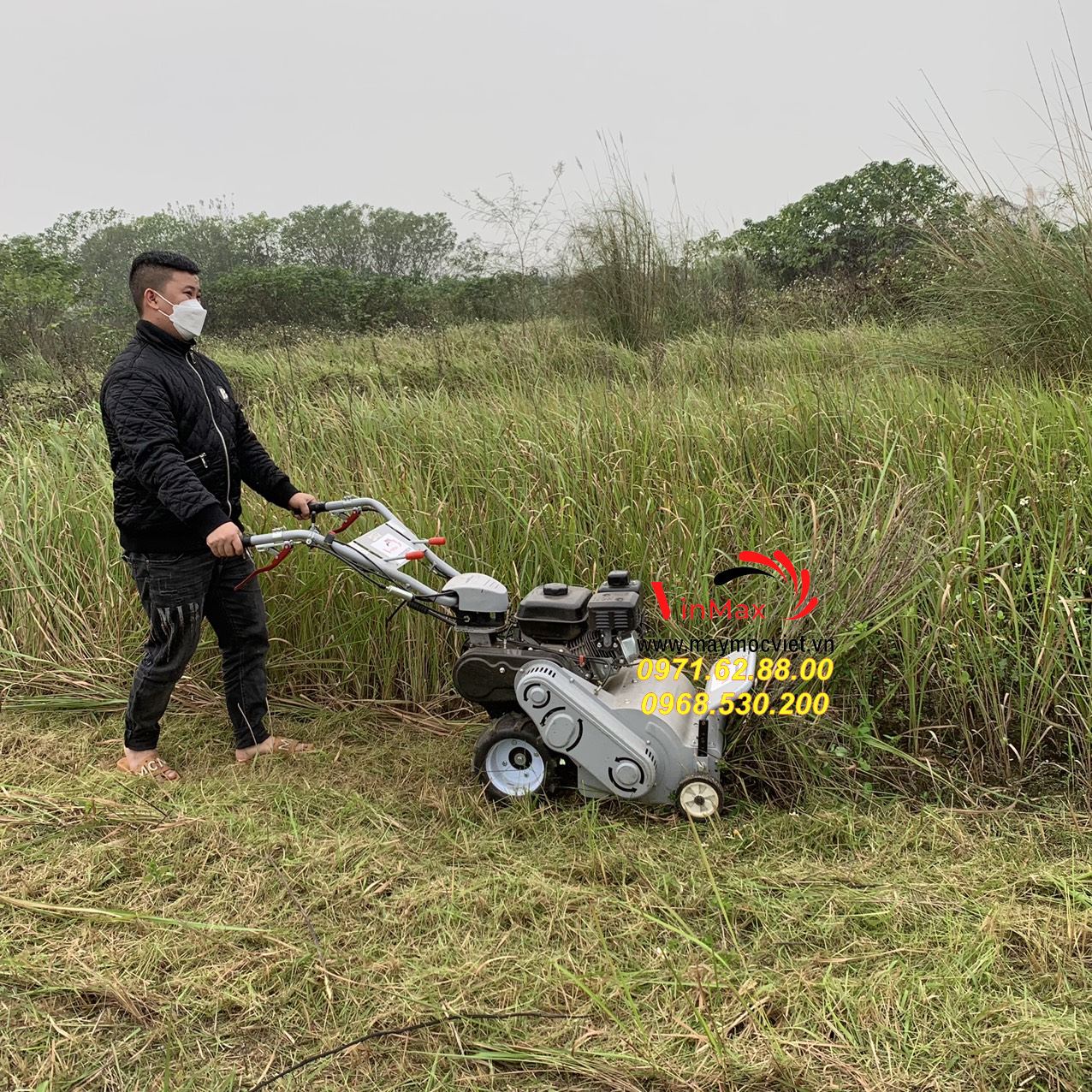 Máy cắt cỏ trục băm Kawasaki VMTB70 miễn phí chuyển hàng toàn quốc