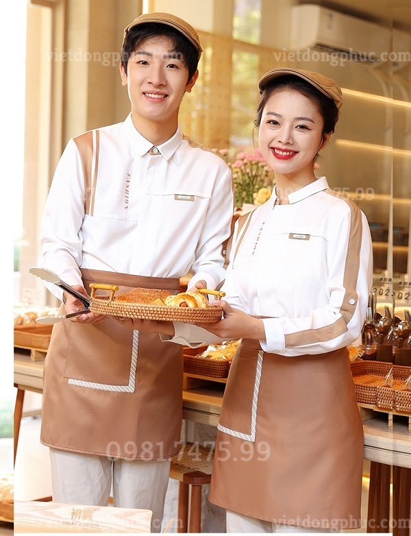 Xưởng may đồng phục nhân viên phục vụ bàn thời trang, giá rẻ