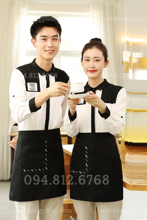 Xưởng may đồng phục nhân viên phục vụ bàn thời trang, giá rẻ