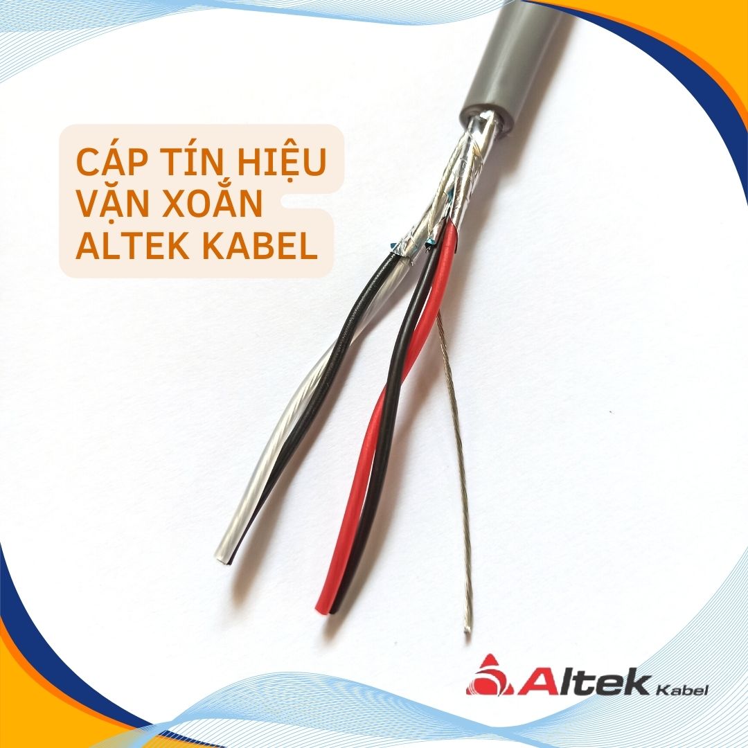 Cáp tín hiệu vặn xoắn ALTEK KABEL 1P/2P/3P/4P điện áp 500 volt