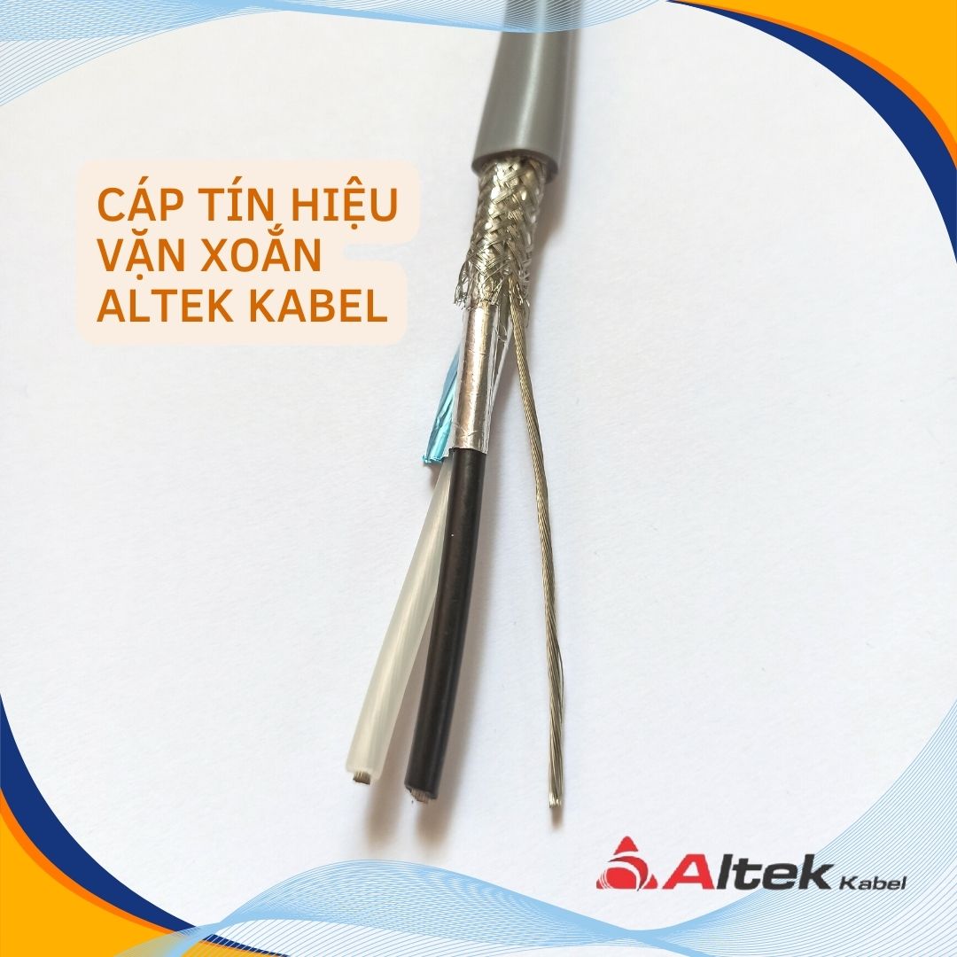 Cáp tín hiệu vặn xoắn ALTEK KABEL 1P/2P/3P/4P điện áp 500 volt