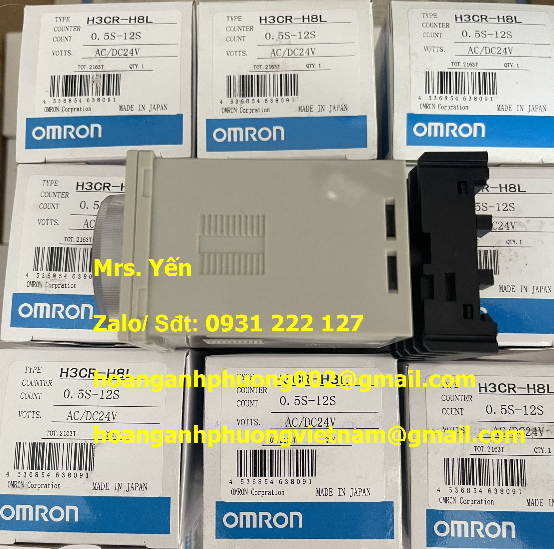 H3CR-H8L 24V AC/DC  TIMER OMRON  HOÀNG ANH PHƯƠNG