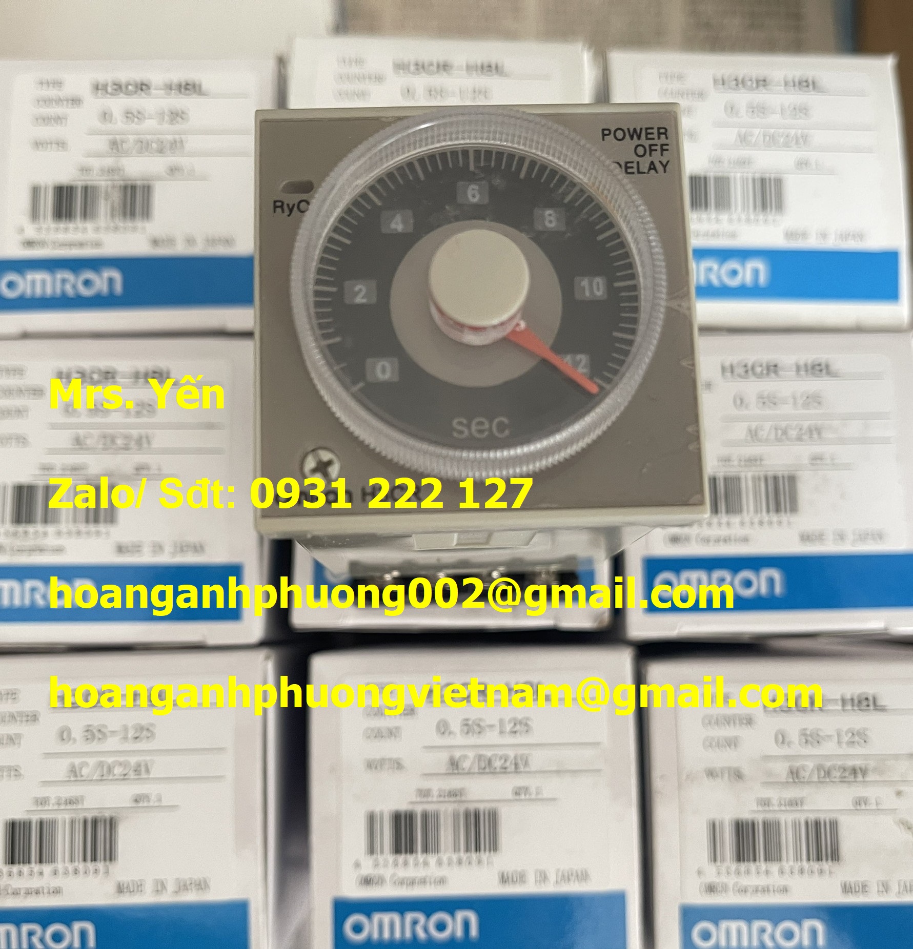 H3CR-H8L 24V AC/DC  TIMER OMRON  HOÀNG ANH PHƯƠNG