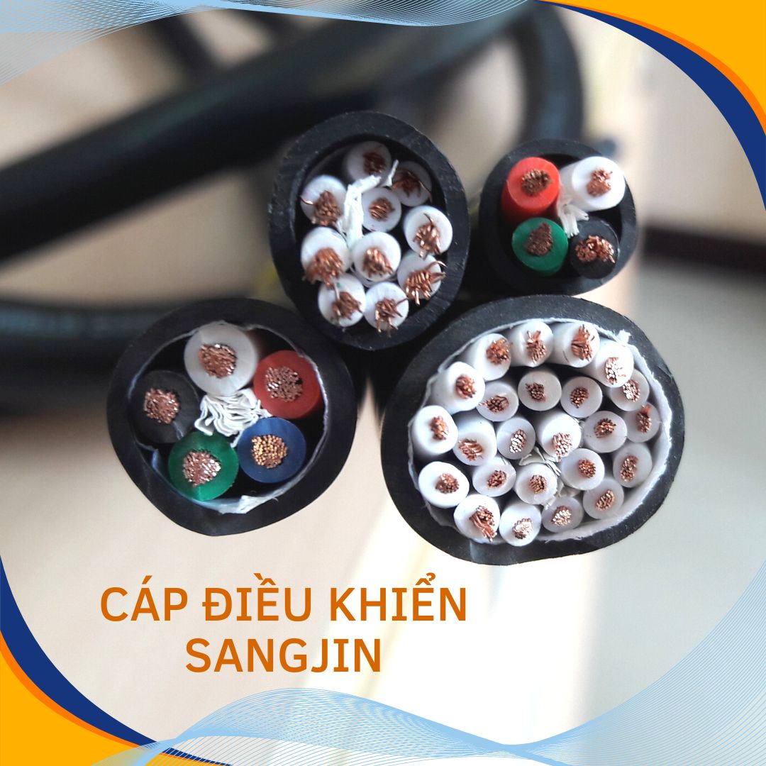 Cáp điều khiển SANGJIN tiêu chuẩn Hàn Quốc ISO 9001