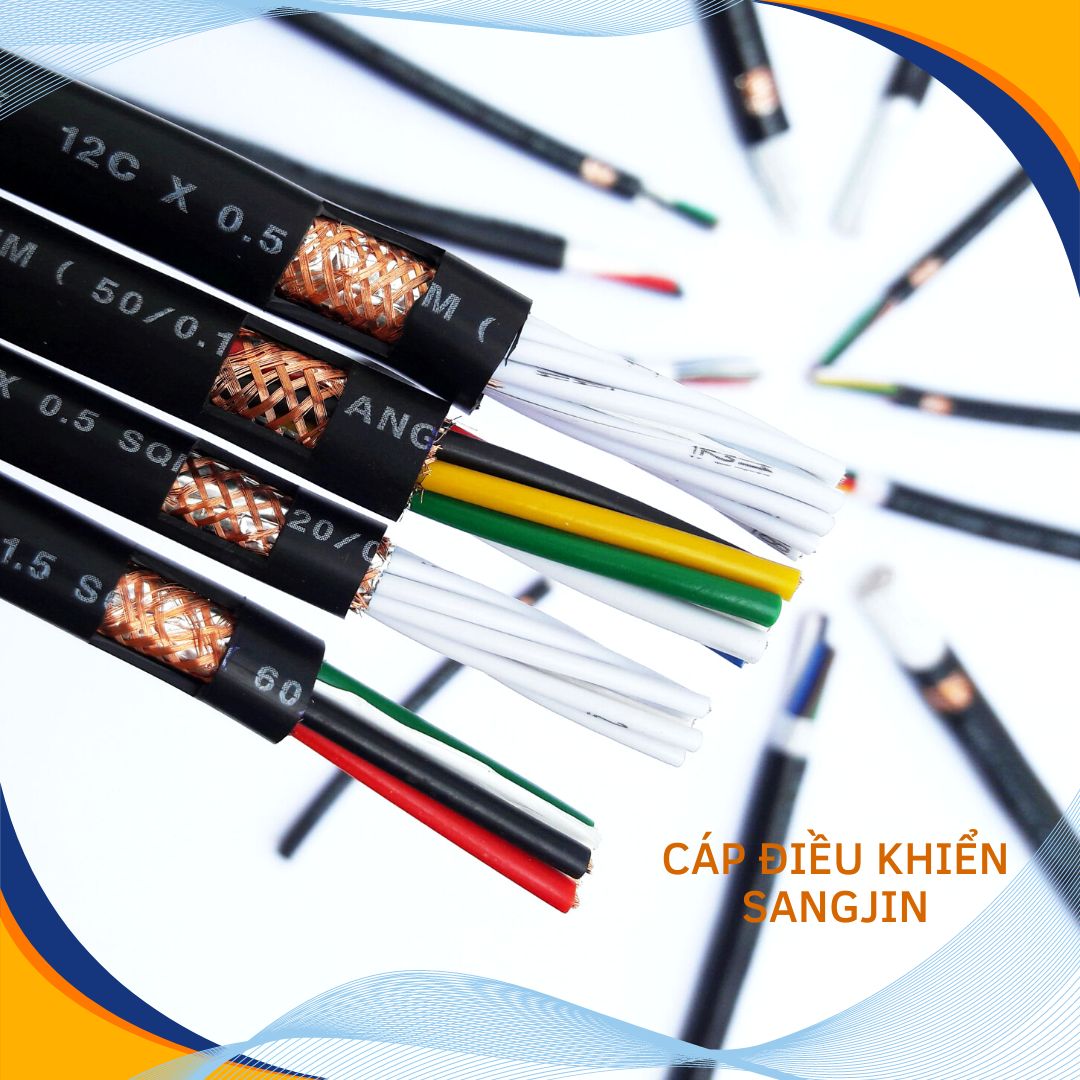 Cáp điều khiển SANGJIN tiêu chuẩn Hàn Quốc ISO 9001