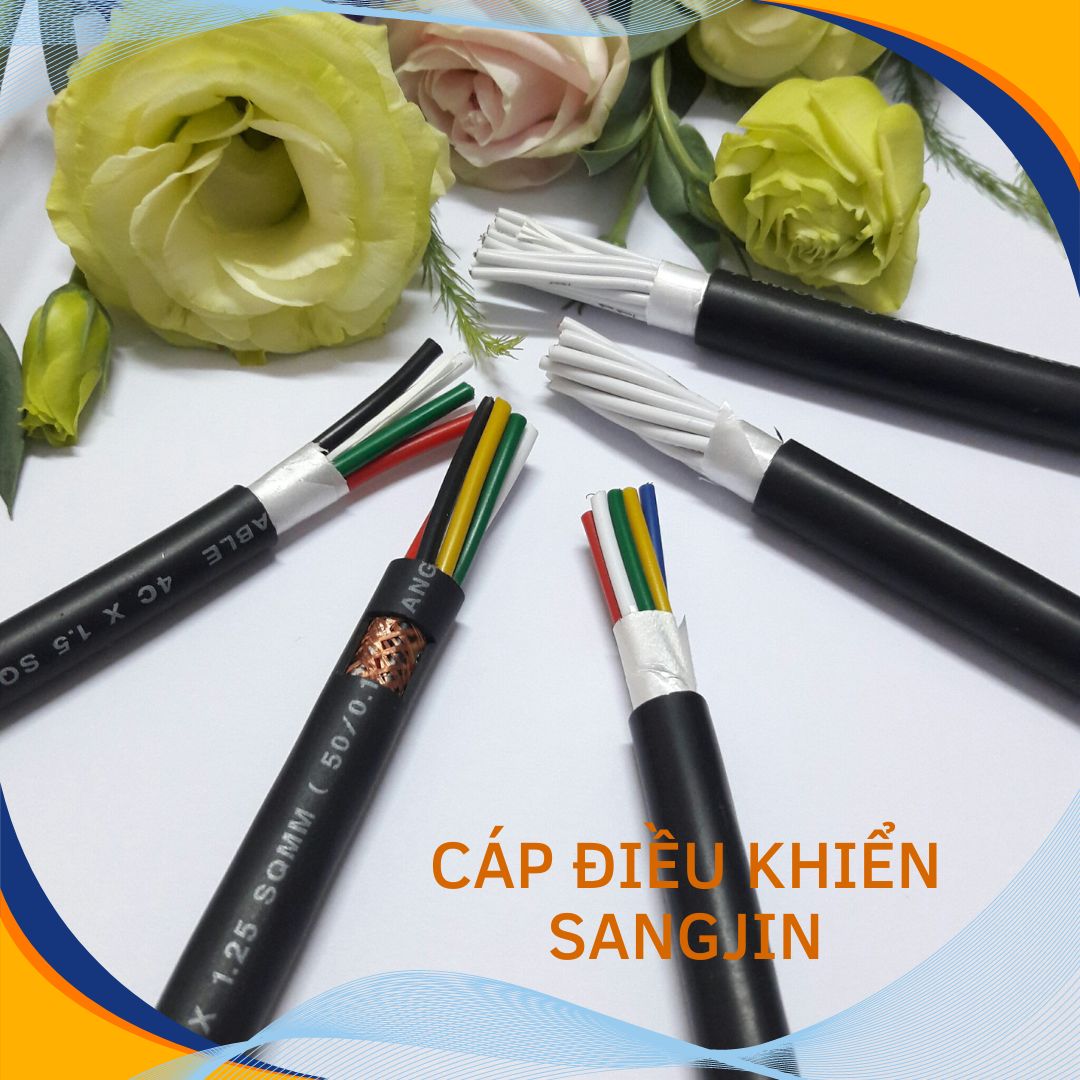 Cáp điều khiển SANGJIN tiêu chuẩn Hàn Quốc ISO 9001