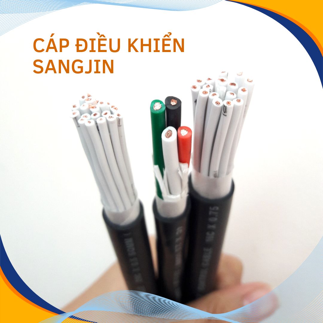Cáp điều khiển SANGJIN tiêu chuẩn Hàn Quốc ISO 9001