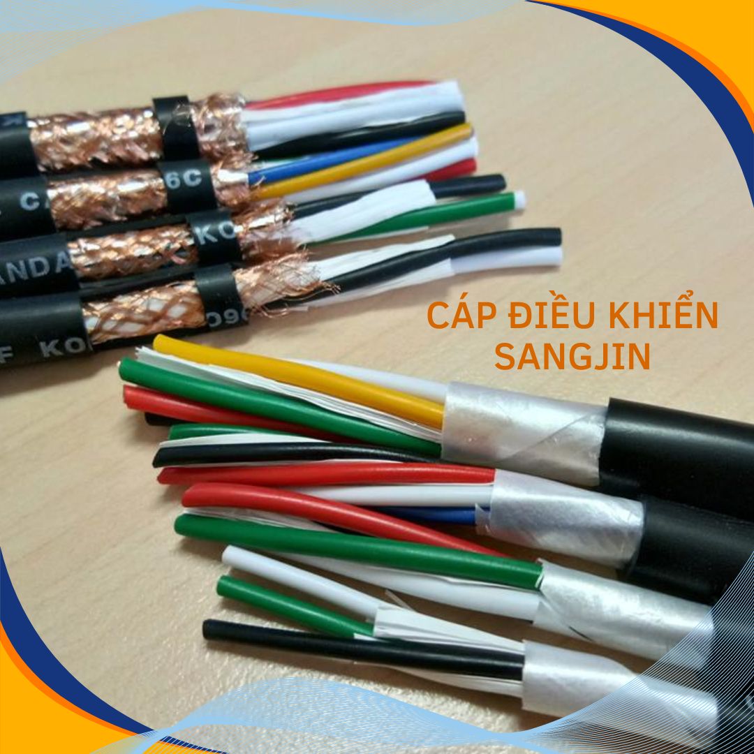 Cáp điều khiển SANGJIN tiêu chuẩn Hàn Quốc ISO 9001