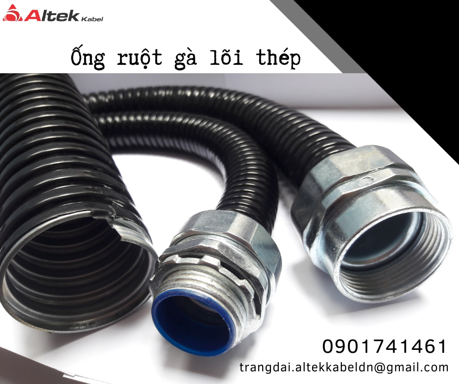 Ống ruột gà lõi thép phi 3/8 (ID 13 - OD 16)